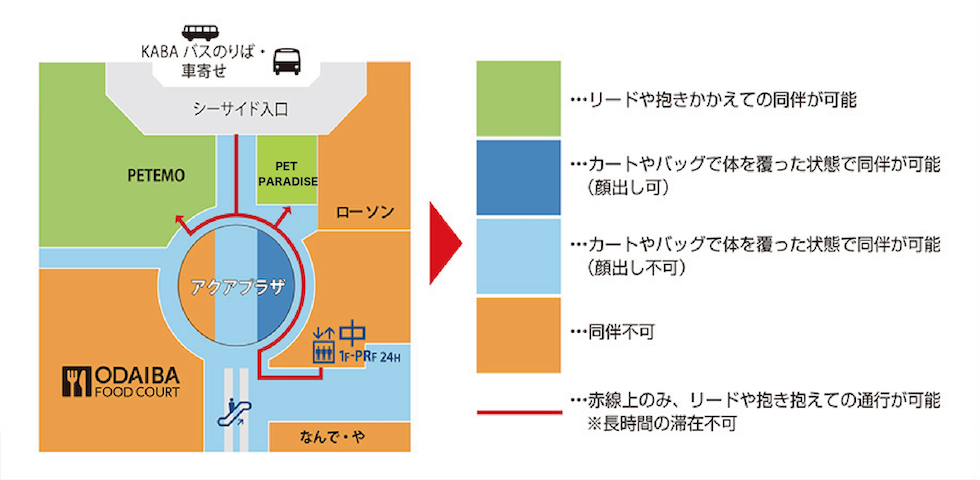 ペットをお連れのお客様へ アクアシティお台場 ペットをお連れのお客様へ アクアシティお台場