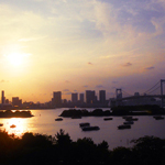 6階デッキスペース（夕景）